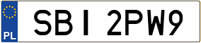 Trailer License Plate